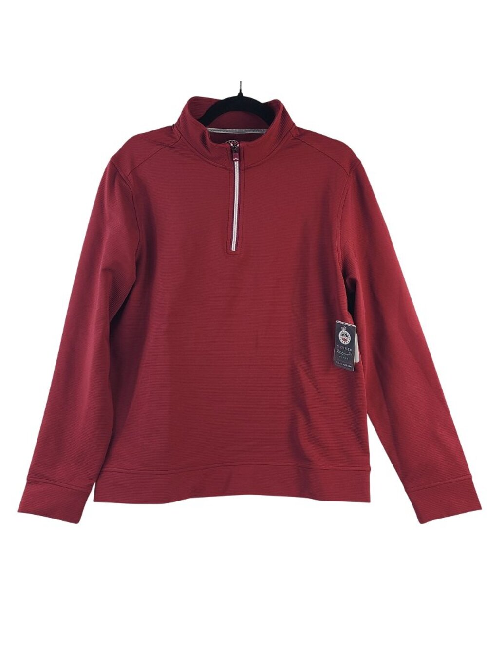 NEW Flag & Anthem Madeflex Maroon Quarter-Zip Pullover Men's Sz M